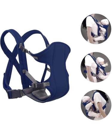Xiuyer 3-in-1 Newborn Baby Carrier | Adjustable Front & Back Soft Hug Strap | Navy Blue Sling Carrier for Infants and Toddlers - Buy Online on GoSupps.com