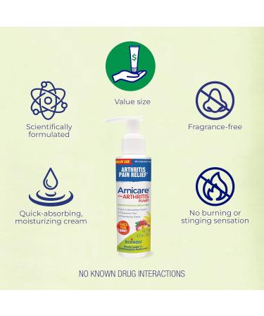 Boiron Arnicare Arthritis Cream 4.2 oz Pump (Pack of 3) Bundle with Pen - for Pain Relief of Knees Hands Wrists Elbows Joints & Muscles Quickly Absorbed & Fragrance-Free - Buy Online on GoSupps.com