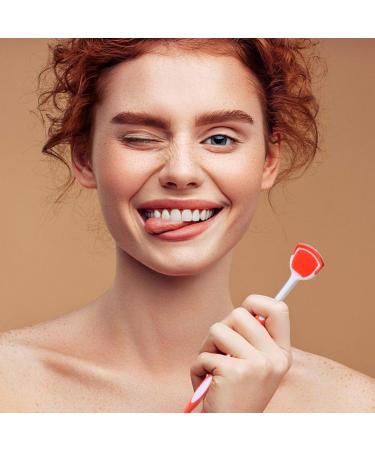 Kalafina 2ST Tongue Cleaning Brush & Metal Spatula - Effective Adult Tongue Scraper for Fresh Breath | Blue 19.5x3x0.6cm - Buy Online on GoSupps.com