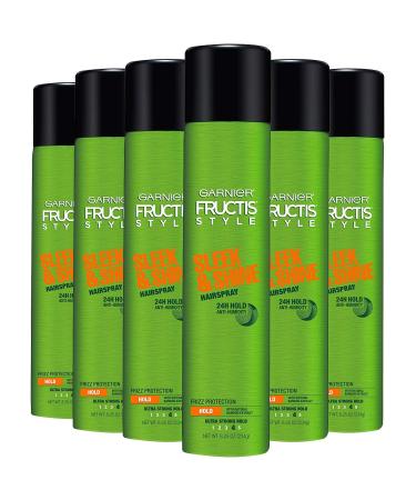 Garnier Fructis Style Sleek & Shine Hairspray All Hair Types 8.25 Ounce (6-Pack)