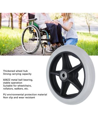 Solid Wheel Replacement Wheelchair Wheels Non Slip for Rollators for Walkers - Buy Online on GoSupps.com