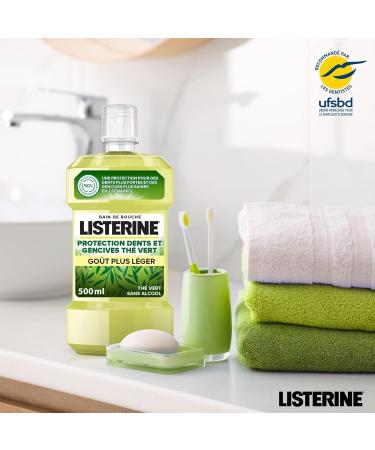 LISTERINE MOUTHWASH PROTECTION TEETH AND GUMS GREEN TEA 500ML - Buy Online on GoSupps.com