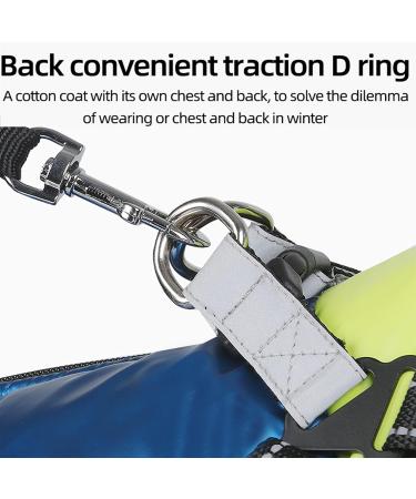 Winter Waterproof Dog Jacket | Warm Reflective Vest for Small & Medium Dogs - Windproof & Cozy (Blue M) - Buy Online on GoSupps.com