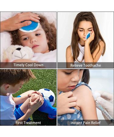 Tutmyrea 12 Pack Reusable Ice Packs for Injuries and Pain Relief - Cold Compress for Kids and Adults - Ideal for Eyes, Wisdom Teeth, Face, and Small Wounds - Buy Online on GoSupps.com