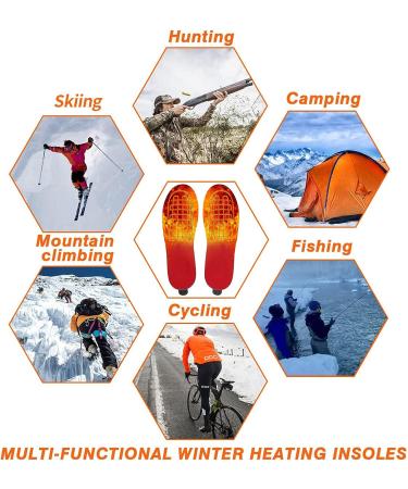 Rechargeable Heated Insoles with Remote Control - Wireless Foot Warmers for Men and Women - Perfect for Hunting, Fishing, Hiking, Camping - Size Large - Buy Online on GoSupps.com