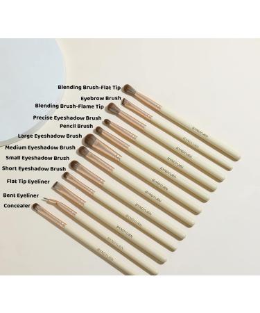 12-Piece Eyeshadow Brush Set - Soft Synthetic Fiber Makeup Brushes for Concealer Eyeliner & Eyebrows - Perfect for Flawless Eye Looks - International Shipping Available - Buy Online on GoSupps.com