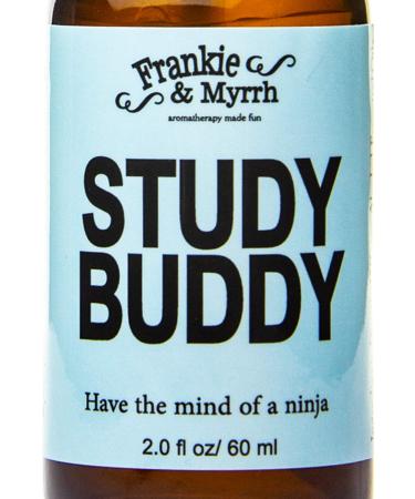 Frankie & Myrrh Study Buddy | Peppermint Lemon Rosemary Spray for Focus Energy Memory | 100% Pure Essential Oil Room/Body Aromatherapy Spray