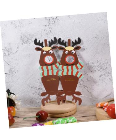  ABOOFAN ABOOFAN 75 Pieces Lollipop Card Decoration Card Lollipop Paper Christmas Message Card Christmas Lollipop Reindeer Candy Holder Chocolate - Buy Online on GoSupps.com