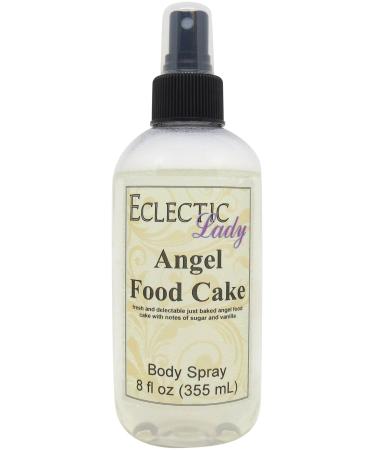 Angel Food Cake Body Spray (Double Strength) 8 ounces Body Mist for Women with Clean Light & Gentle Fragrance Long Lasting Perfume with Comforting Scent for Men & Women Cologne with Soft Subtle 8 Fluid Ounces (Double Strength)