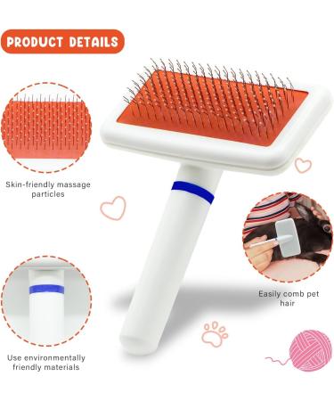 Crafterlife Rabbit Fur Care Set - Pet Grooming Brush Nail-Knobs Massage Glove & Flea Comb for Rabbits Puppies Kittens & Small Animals (Red & Pink) - Buy Online on GoSupps.com
