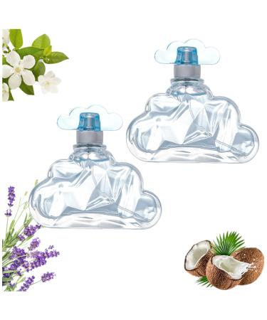 Cloud Perfume Soft Cloud Eau De Parfum for Women Dreamy Fragrance with Lasting Impression Romantic Cloud Shaped Women's Perfume with Notes of Lavender Coconut Vanilla & Pear (2pc)