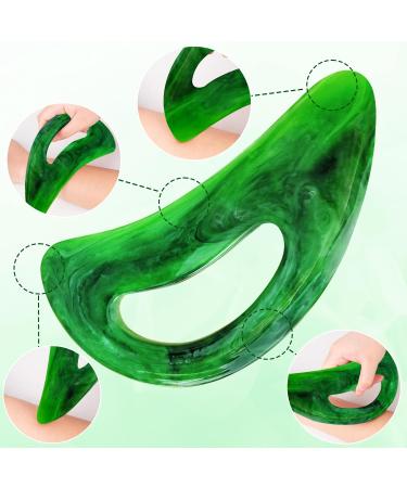 Big Gua Sha Massager - Gua Sha Body Tool for Neck Back & Legs | Lymphatic Drainage Massage Device (Green) - Buy Online on GoSupps.com