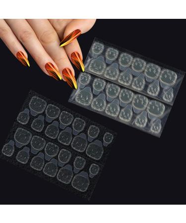 Nail Adhesive Tabs | 50Sheet Fake Glue Stickers Waterproof Acrylic Jelly Adhesive Tabs for Professionals or Beginners Double Sided - Buy Online on GoSupps.com