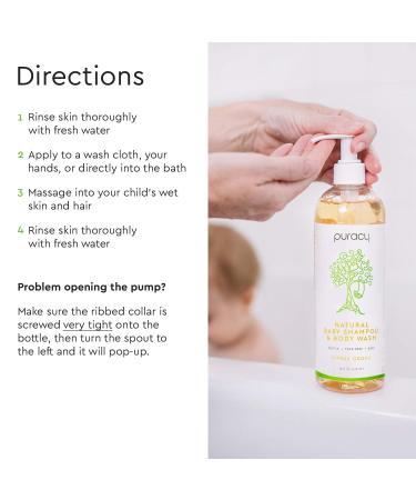 Puracy Natural Baby Shampoo & Body Wash - Citrus Grove, 16 fl oz | Safe & Gentle Formula - Buy Online on GoSupps.com