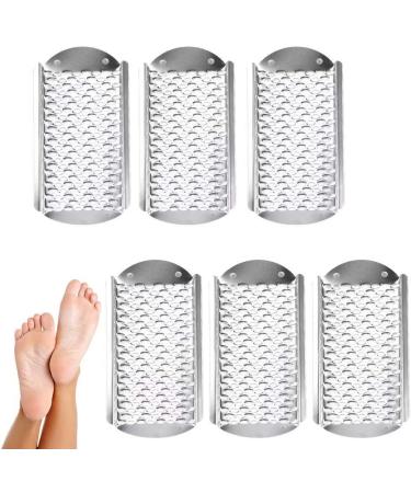 Paddsun 6Pcs Foot File Callus Remover Blades - Stainless Steel Pedicure Rasp for Wet and Dry Feet - Buy Online on GoSupps.com
