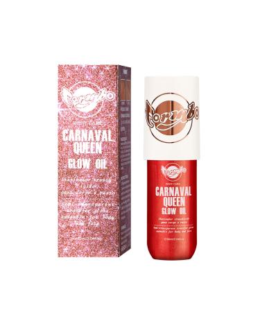 Body Glow Oil for Face & Body - 90ML Shimmering Highlighter Liquid with Natural Luster Non-Sticky & Lightweight for All Skin Tones (01#)