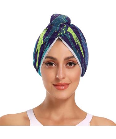 Watercolor Sharks Dry Hair Cap - Quick Drying Towel Set | Super Absorbent & Comfortable - Buy Online on GoSupps.com