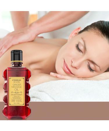 Ginger Massage Oil - Relaxing Muscle & Moisturizing Body Oil for Men & Women | 8.8 oz - Buy Online on GoSupps.com