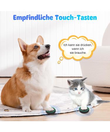 Daytee Daytech Katzlingel Smart Dog Door Bell - WiFi Tuya Waterproof Pet Doorbell for Outdoor Use - Ideal for Training & Communication - Black - Buy Online on GoSupps.com
