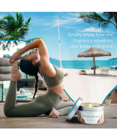 Chandelita Sea Breeze Fragrance Candle | Natural Soy Wax & Mussels | Relax & Meditate for Well-Being - Buy Online on GoSupps.com