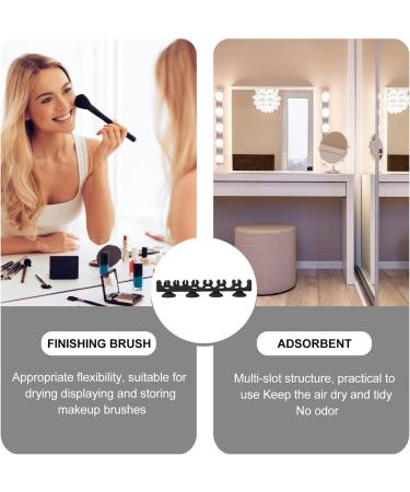 Solustre Make-Up Brush Dry Frame | Portable Silicone Brush Holder & Stand for Artists - Display Your Paint Brushes - Buy Online on GoSupps.com