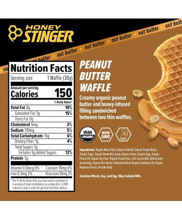 Honey Stinger Energy Waffle Variety Pack 15 Count (3 Each: Honey Peanut Butter Cinnamon Salted Caramel Cookies & Cream) Organic Honey Energy Snack for Sports Fitness Outdoor Activities & On-the-Go Fuel - Buy Online on GoSupps.com