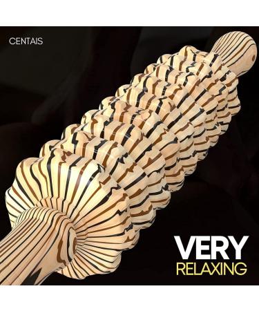 Cellulite Massage Device | Wooden Massage Roller & Fascia Roller | Maderotherapy Anti-Cellulite Treatment - Buy Online on GoSupps.com