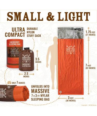 Dont Die in The Woods - Toughest Survival Bivy with Hood Extension & Extra-Thick Emergency Sleeping Bag - Buy Online on GoSupps.com