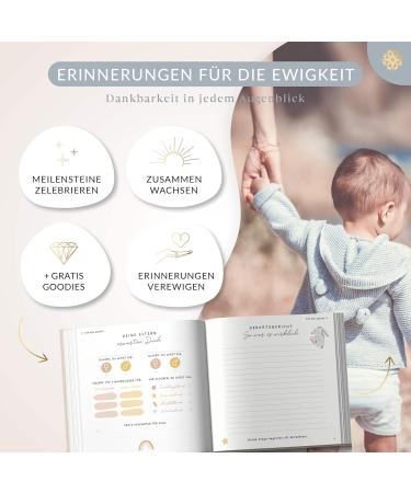 Life Compass Baby Album | My First Year Air - 75+ Stickers & Saying Cards | Perfect Baby Diary & Memory Book for Girls & Boys - Buy Online on GoSupps.com