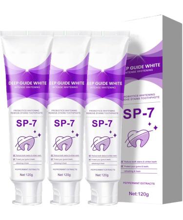 Sp-7 Toothpaste Sp-7 Whitening and Stain Removal Toothpaste Sp-7 Color Correcting Toothpaste Sp-7 Whitening Toothpaste with Probiotics Reduces Stains and Plaque