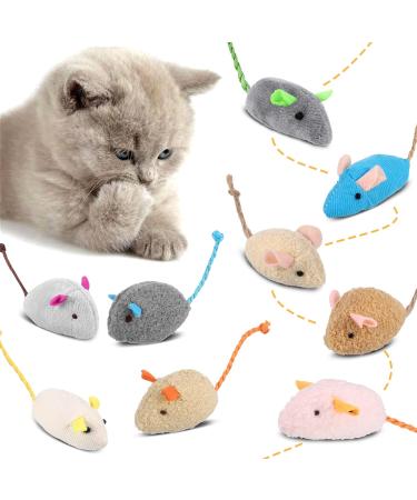 Chef Vinny 9 Pcs Cat Mouse Toys Catnip Cat Toys Chew Toys for Cat Soft Plush Catnip Cat Toys Mice Toys with String Tails Interactive Play for Cat Puppy Kitty Kitten - Buy Online on GoSupps.com
