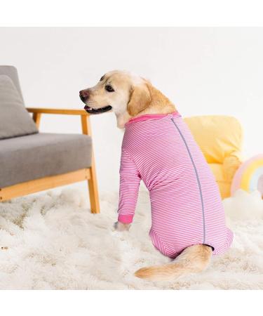 YeaPeeto 2XL Pink Dog One-Divider Pajamas - Relaxation & Wound Protection for Large & Medium Dogs | Anti-Lick Hair Loss & Allergy Relief - Buy Online on GoSupps.com