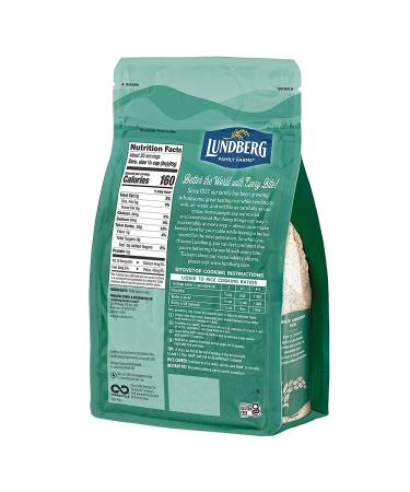 Lundberg Family Farms White Arborio Rice - Rich Flavor, Creamy Texture for Risotto, Rice Pudding & Soups - Pantry Staple, Sustainably Farmed, Gluten-Free, Non-GMO, Vegan, Kosher - 32 oz - Buy Online on GoSupps.com
