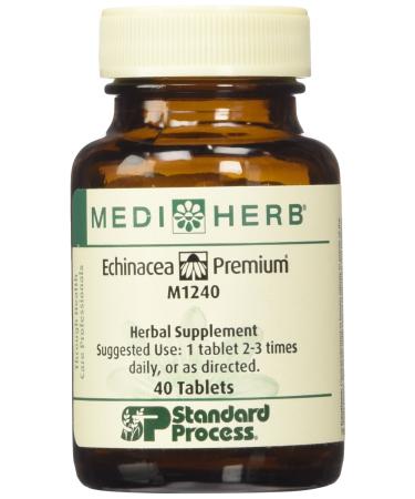 MEDIHERB echinacea premium standard process - Enhance Immune System Function - Support Healthy Immune System - Natural Ingredients - Organic Herbal Supplements - Made in the USA - 40 Tablets - Buy Online on GoSupps.com