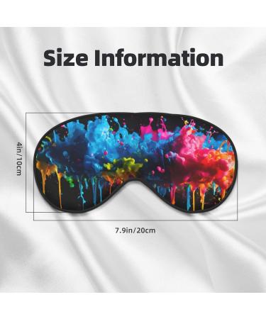 Paint Splatter Backdrop Print Unisex Sleep Mask - Double-Sided Eye Mask for Sound Sleep & Skin Care | International Shipping - Buy Online on GoSupps.com