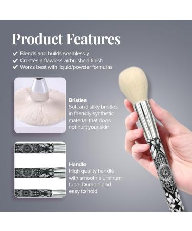 Eshghe-Mani Makeup Brushes by Lady of Eshgh | 12pc Professional Full Face Set | Natural Hair-Like Quality | Collector's Box & Elegant Storage Pouch | International Shipping Available - Buy Online on GoSupps.com