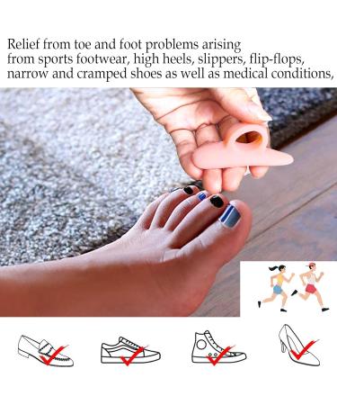 10-Piece Hammer Toe Corrector Set for Men and Women - Gel Straighteners with Separator Loops, Support Crest, Joint Realignment, Cushion Support - Buy Online on GoSupps.com