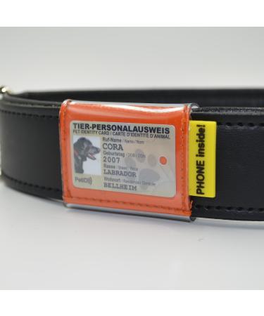 Josi.li dog brand bag protective cover dog starks address bag collar bag floating suitable for all brands color selection lock selection (30x40mm brand 30mm width hook closure)