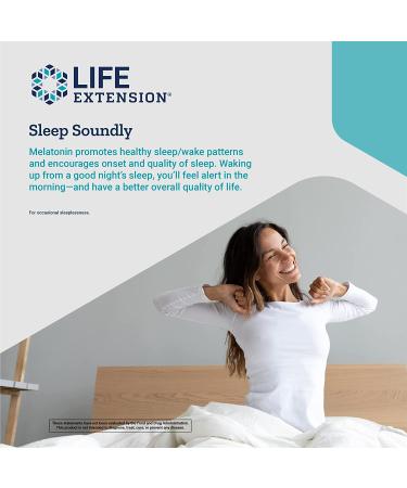 Life Extension Melatonin 3 mg | 60 Vegetarian Lozenges for Better Sleep - Buy Online on GoSupps.com