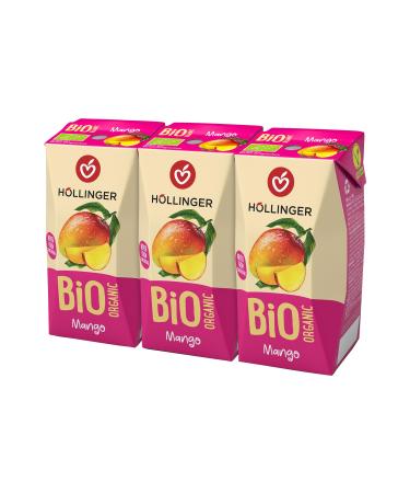 H llinger Bio Jus de Mangue Organique Pack de 3 x 200ml Sans Sucre Ajout Premium V g talien Boisson Naturelle