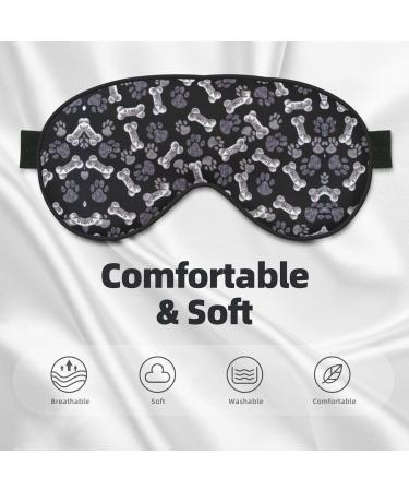Dog Puppy Paw Mask - Adjustable Soft Blindfold for Deep Sleep Relaxation & Travel - Buy Online on GoSupps.com