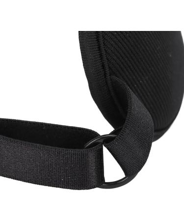 Black Soft Polyester Magnet Blindfold for Comfortable Home Use - Adjustable Size - Buy Online on GoSupps.com