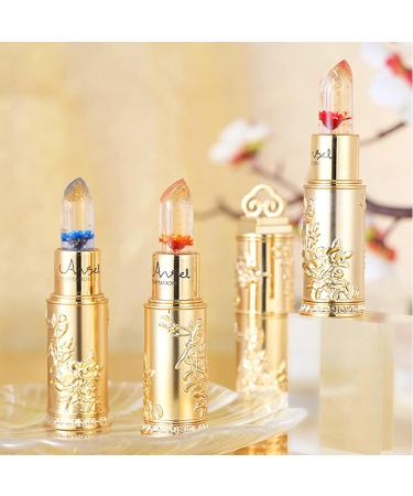 Miaritick Crystal Flower Lip Balm - Color Changing Jelly Flower Lipstick - Long Lasting Nutritious Blue Lip Balm - Perfect Mother's Day Gift - Buy Online on GoSupps.com