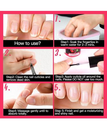 Fandamei 2PCS Nail Cuticle Oil - Nourish, Moisturize, and Revitalize Dry Cuticles with Pomegranate & Fig - 0.42 oz - Buy Online on GoSupps.com