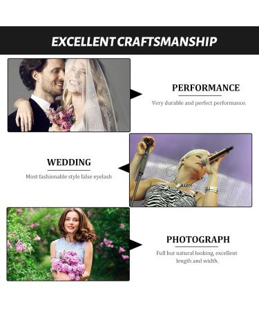 Shop 3 Pairs Halloween False Eyelashes | Fluffy 3D Colorful Volume Faux Lashes for Women & Girls - Long Wispy Cluster Extensions in Black & Red - Buy Online on GoSupps.com