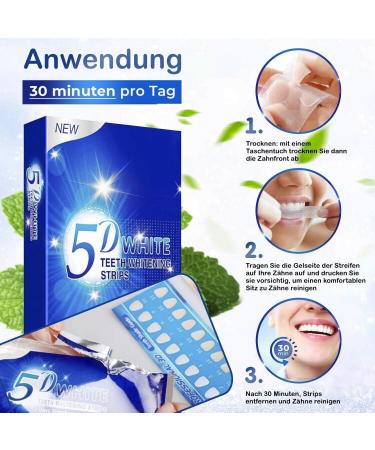 P-Beauty 3 x 28 Teeth Whitening Strips - Home Whitening with Mint Flavor - Snow White Smile - White Teeth - Teeth Whitening Strip - Whitening Gel - Buy Online on GoSupps.com