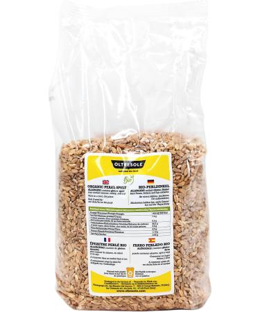 Oltresole - Organic Italian pearl spelt 1kg - Organic wheat rich in fiber and protein made in Italy ideal for sweet and sav - Buy Online on GoSupps.com