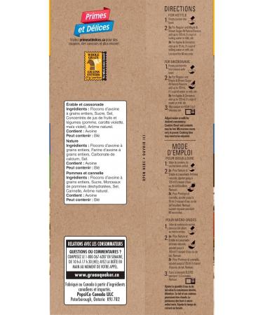 Quaker Instant Oatmeal Variety Pack 18 Packets 674g 3 Flavour Variety 504 g (Pack of 1) - Buy Online on GoSupps.com