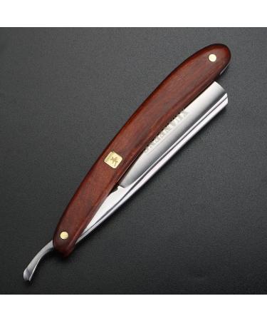 XUANFENG Straight Razor with Wooden Handle | Traditional Sharp Beard Shaver for Men - Precision Grooming Tool - Buy Online on GoSupps.com