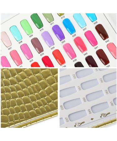 Staccatory 216 Colours Nail Tips Display Book DIY Nail Art Shows Colour Map Chart Painting Display Board White - Buy Online on GoSupps.com